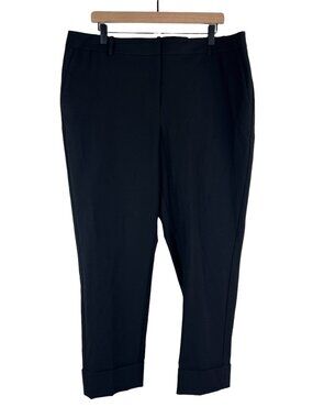 NWT Chicos Black Fly Front Seasonal Cuffed Ankle Dress Pants